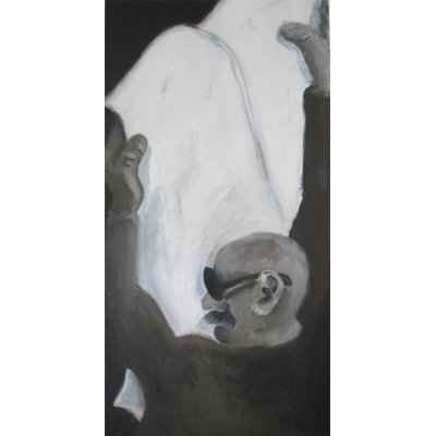 man reading paper II 50x100cm akryl lwd