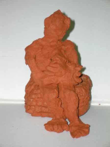 bozzetti mit hund 003 terracotta